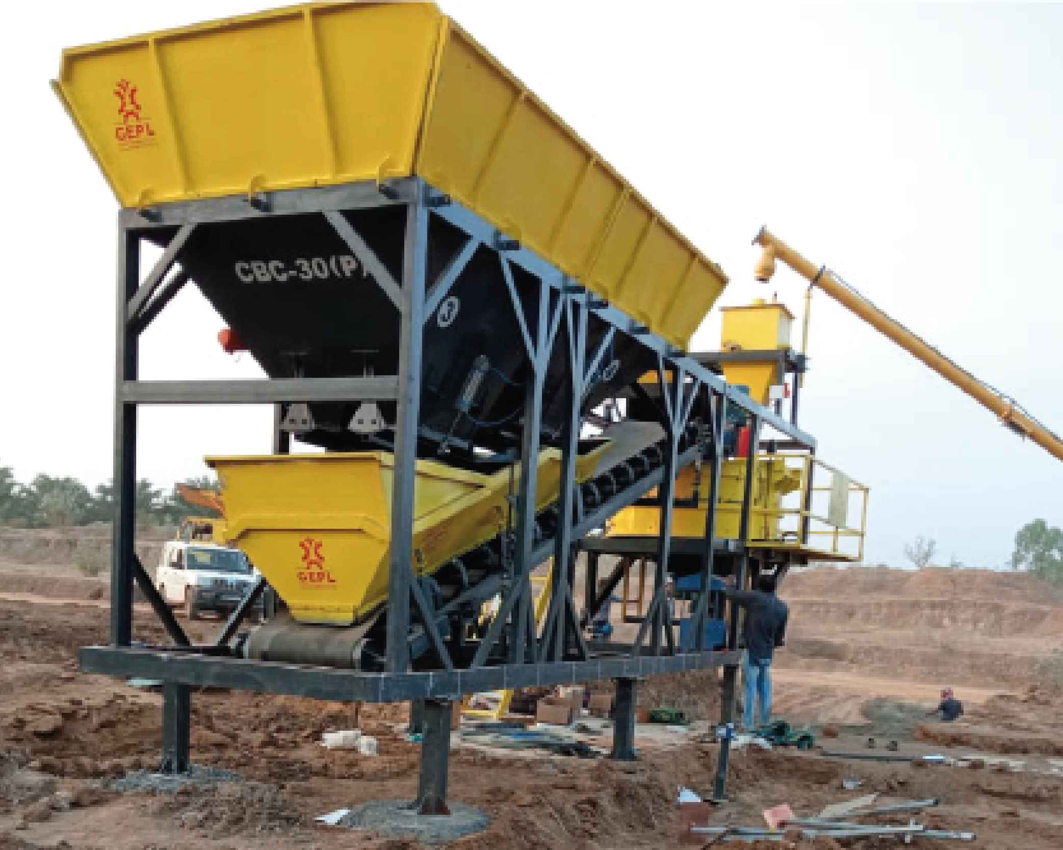 Mobile Concrete Batching Plant